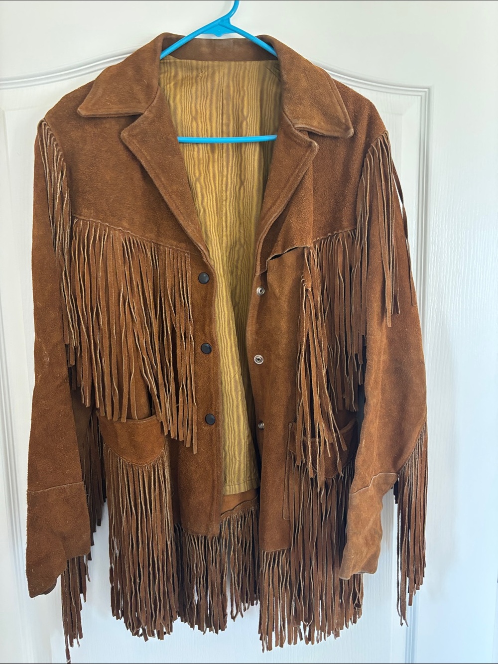 Fringe Suede Western Jacket - Brown